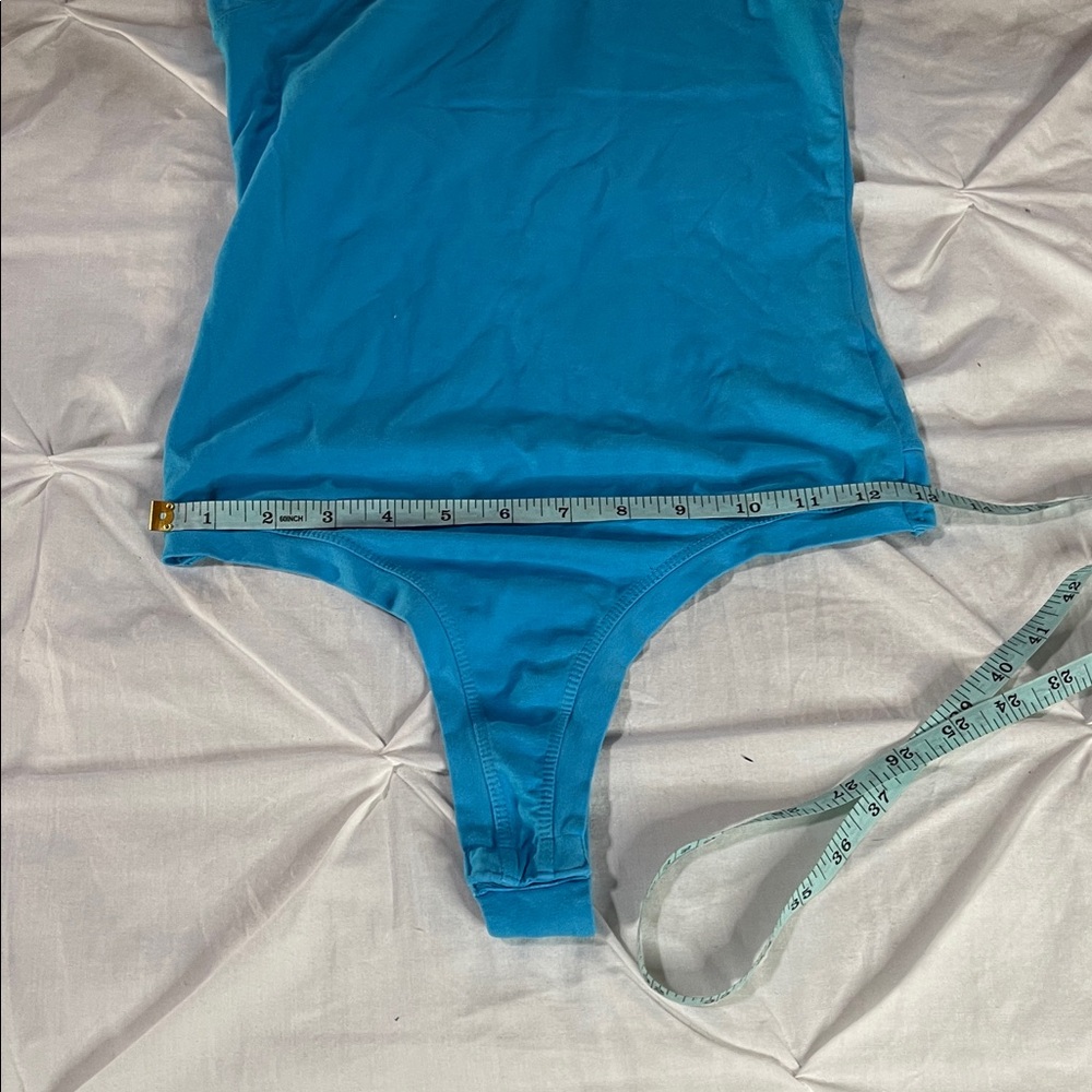 NWT COTTON CITIZEN Turquoise Lapis Blue Brisbane Tank Bodysuit 100% Cotton - Picture 10 of 10